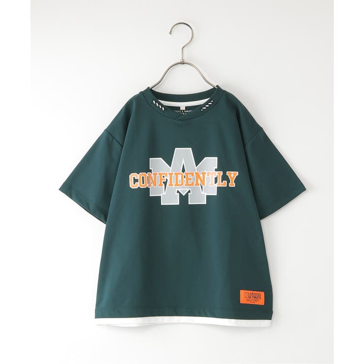 【親子コーデ】冷感ロープ襟プリントTシャツ（120~160cm） | ikka  | 詳細画像1 