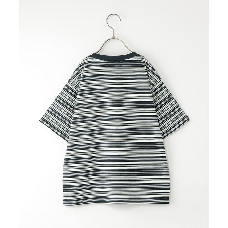 【親子コーデ】【冷感 遮熱】 3ワッペンボーダーTシャツ | ikka  | 詳細画像2 