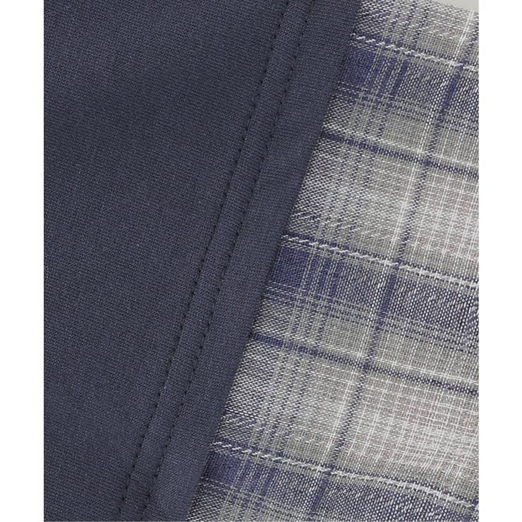 7分袖フェイクシャツレイヤードプリントTシャツ（120~160cm） | ikka  | 詳細画像9 