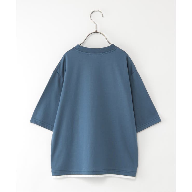 デニムニットコンビワッペンTシャツ（120~160cm） | ikka  | 詳細画像10 