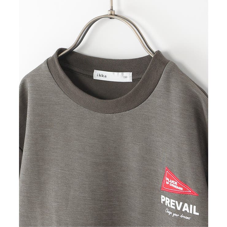 デニムニットコンビワッペンTシャツ（120~160cm） | ikka  | 詳細画像5 