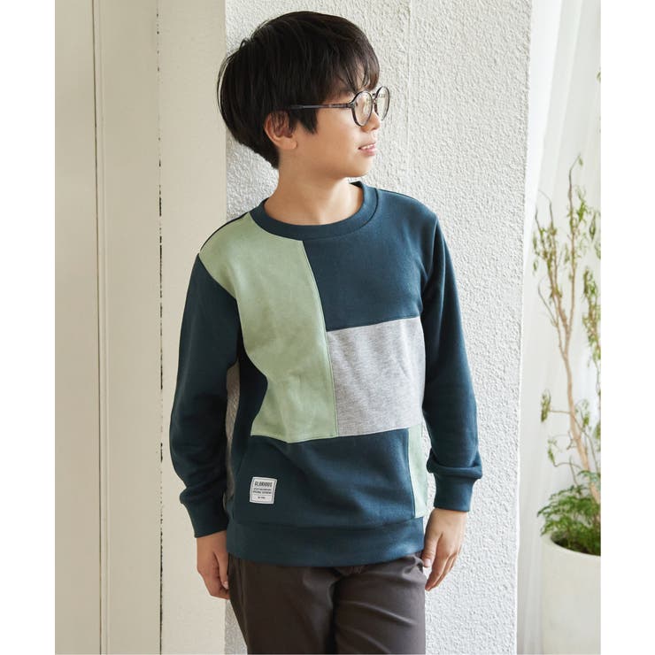 ダークグリーン | フェイクスエードブロックストレーナー（120~160cm） | ikka 