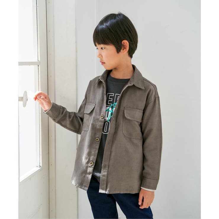 【親子コーデ】フェイクスエード／デニムシャウター（110~160cm） | ikka  | 詳細画像19 