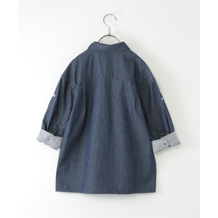 【親子コーデ】リネンライク7分袖2WAYシャツ（110~160cm） | ikka  | 詳細画像12 