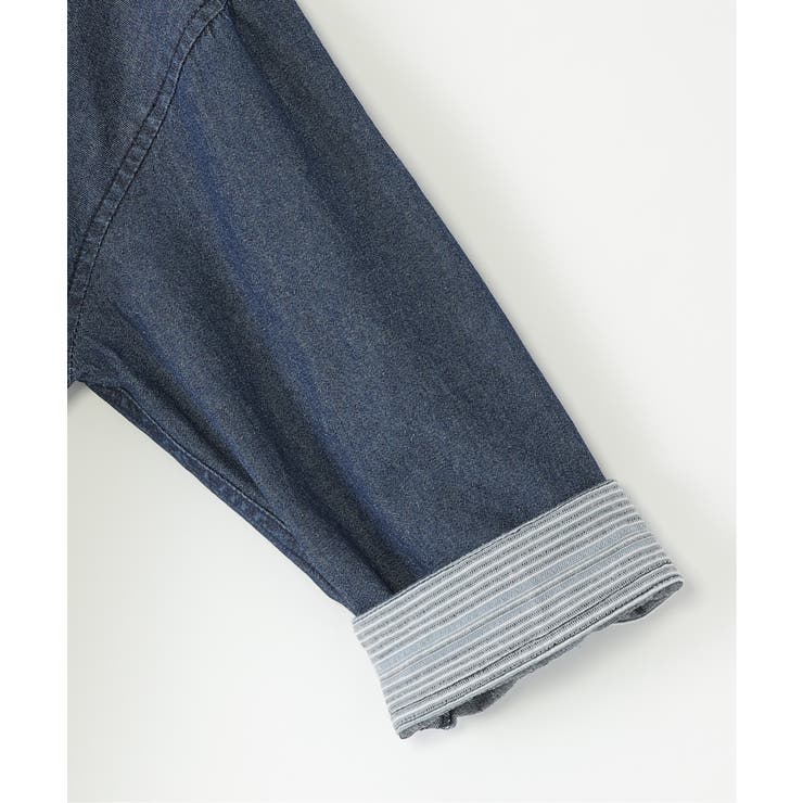 【親子コーデ】リネンライク7分袖2WAYシャツ（110~160cm） | ikka  | 詳細画像15 