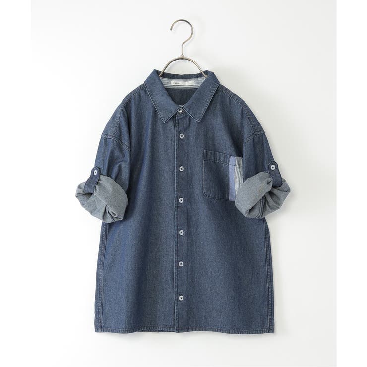 【親子コーデ】リネンライク7分袖2WAYシャツ（110~160cm） | ikka  | 詳細画像22 