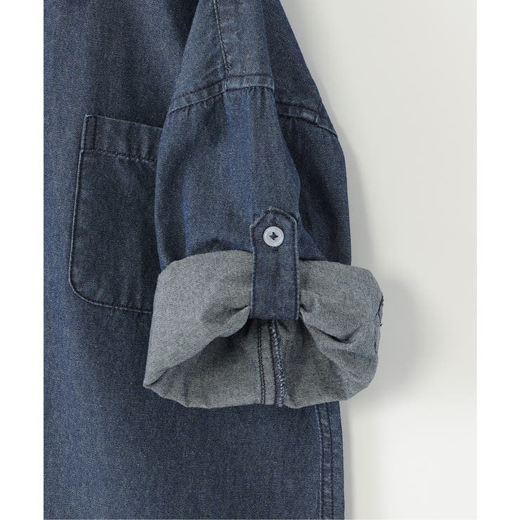 【親子コーデ】リネンライク7分袖2WAYシャツ（110~160cm） | ikka  | 詳細画像23 