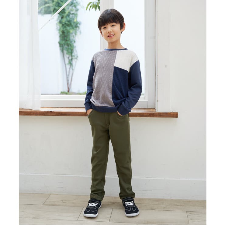 【親子コーデ】GOKU楽パンツ Warm裏シャギー（120~160cm） | ikka  | 詳細画像6 