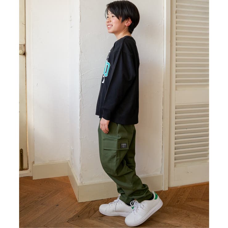 フェイクベルト付きゆるテーパードパンツ（120~160cm） | ikka  | 詳細画像12 