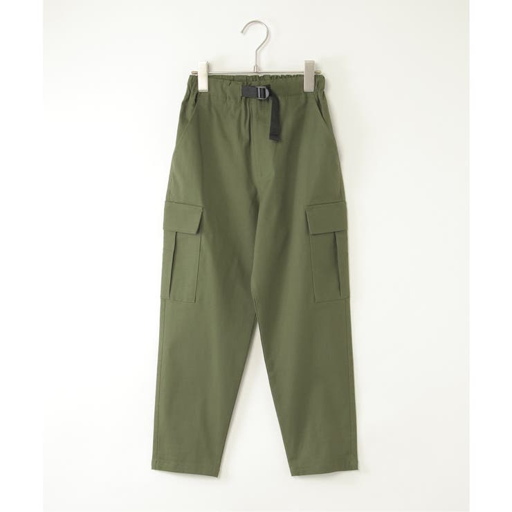 フェイクベルト付きゆるテーパードパンツ（120~160cm） | ikka  | 詳細画像1 