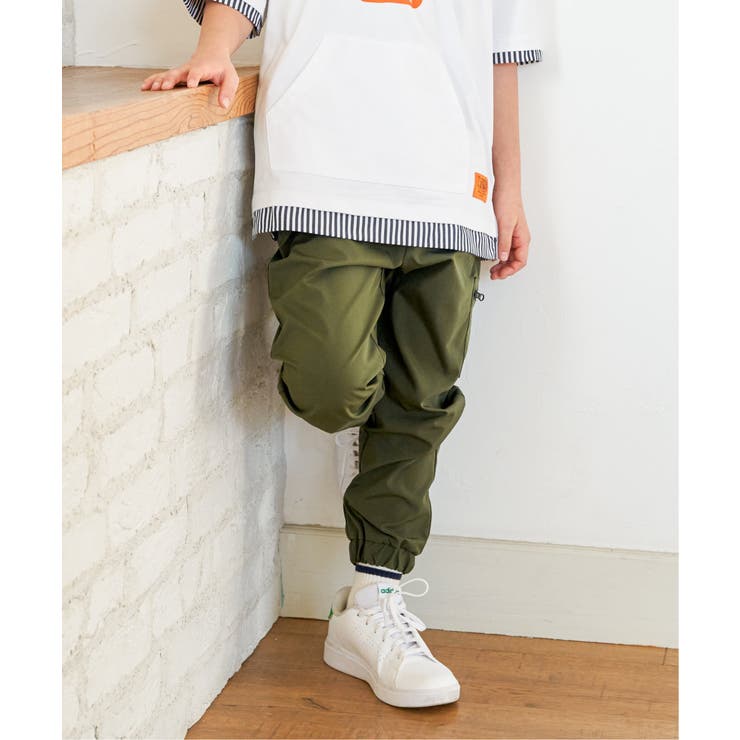 ダークオリーブ | リップジップカーゴジョガーパンツ（120~160cm） | ikka 