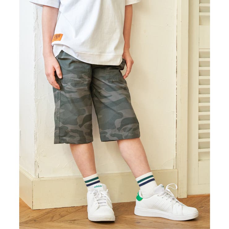 ダークオリーブ | 軽量リップ6.5分丈パンツ（120~160cm） | ikka 