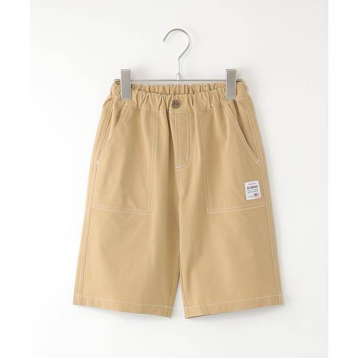 ベージュ | さらっとイージーハーフパンツ（120~160cm） | ikka 