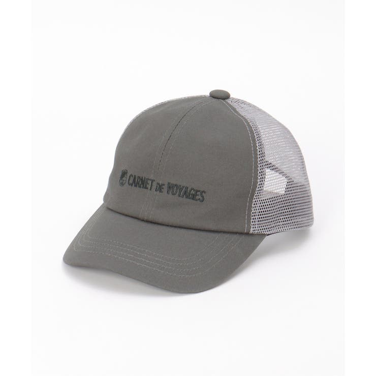 ダークグレー | ツイルメッシュ刺繍キャップ | ikka 