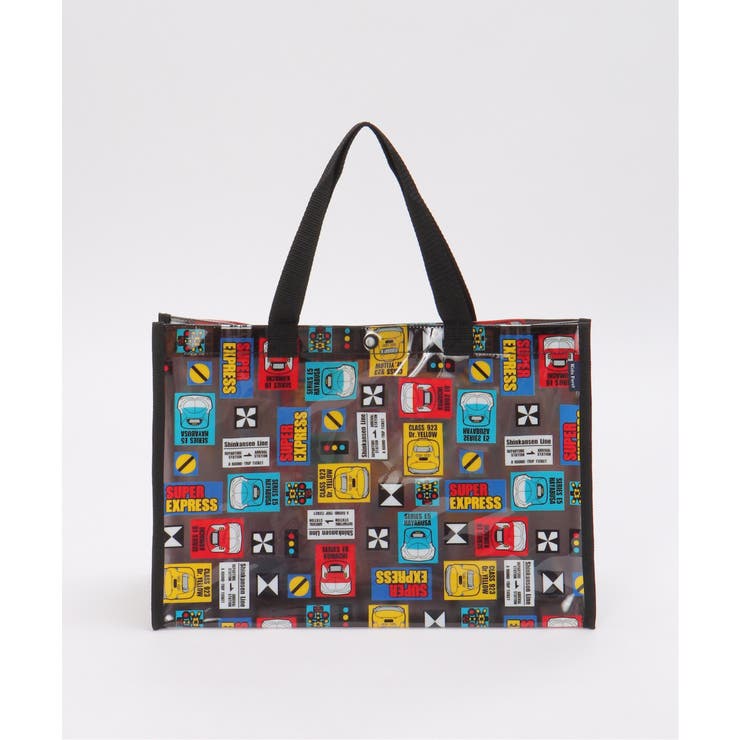 ブラック | JR新幹線総柄プールバッグ | ikka 