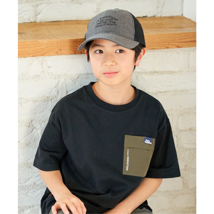 リネンライク刺繍ロゴメッシュキャップ | ikka  | 詳細画像10 