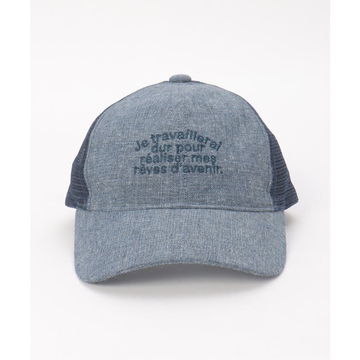 リネンライク刺繍ロゴメッシュキャップ | ikka  | 詳細画像18 