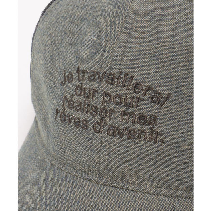 リネンライク刺繍ロゴメッシュキャップ | ikka  | 詳細画像29 