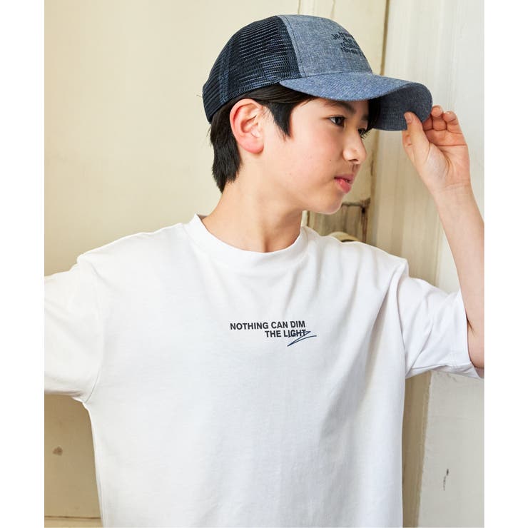 リネンライク刺繍ロゴメッシュキャップ | ikka  | 詳細画像2 