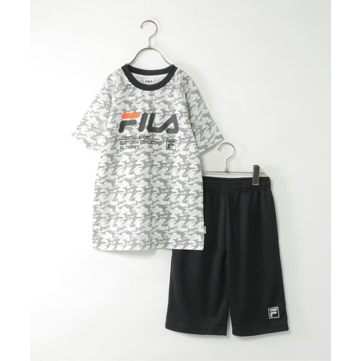 ブラック | FILA フィラ 総柄セットアップ | ikka