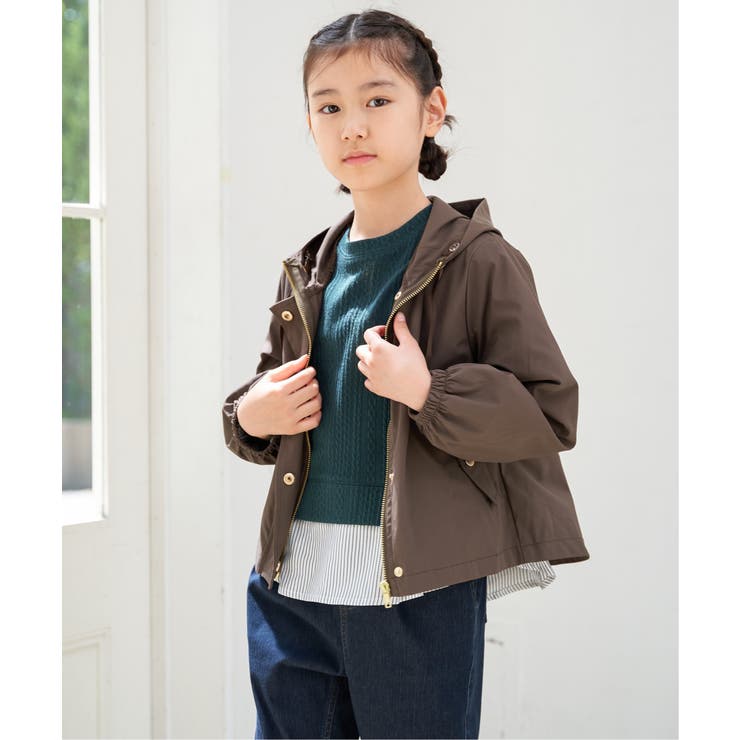 【親子コーデ】ピケ比翼フレアマンパジャケット（110~160cm） | ikka  | 詳細画像2 