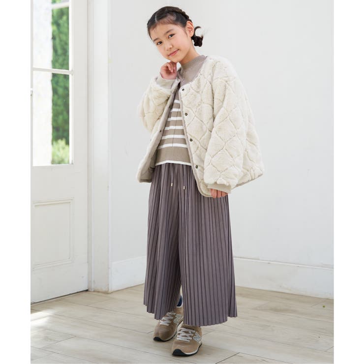 【親子コーデ】2WAYキルトファージャケット（110~160cm） | ikka  | 詳細画像3 