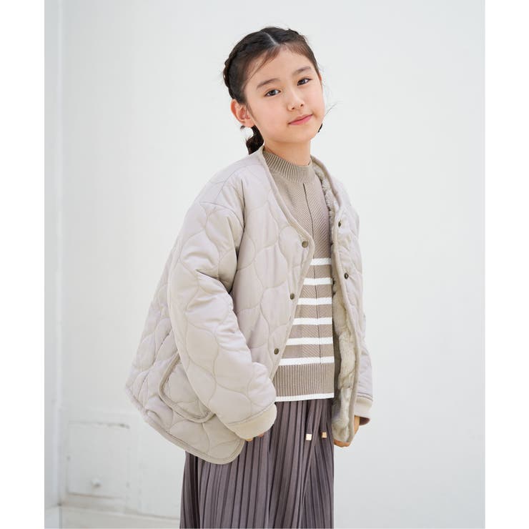 【親子コーデ】2WAYキルトファージャケット（110~160cm） | ikka  | 詳細画像5 