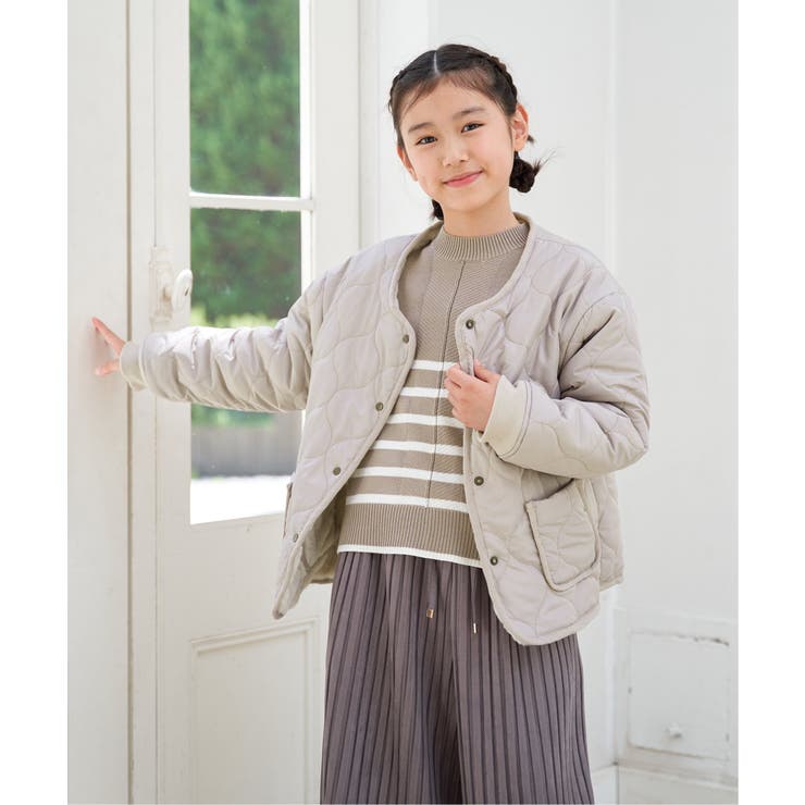 【親子コーデ】2WAYキルトファージャケット（110~160cm） | ikka  | 詳細画像6 