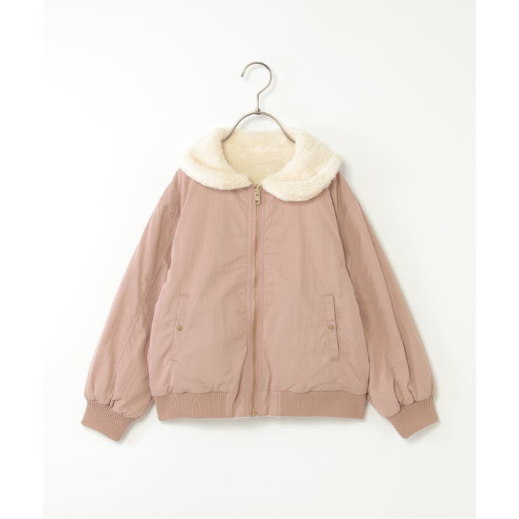 ローズピンク | 【2WAY】リバーシブルファーブルゾン（110~160cm） | ikka 