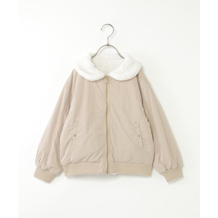 【2WAY】リバーシブルファーブルゾン（110~160cm） | ikka  | 詳細画像1 