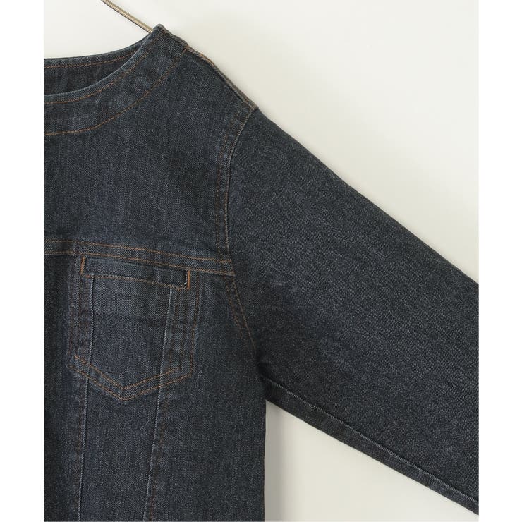 【親子コーデ】ストレッチノーカラーGジャン（120~160cm） | ikka  | 詳細画像3 