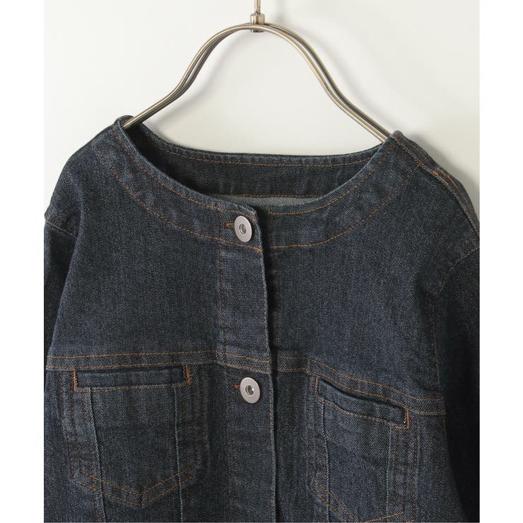 【親子コーデ】ストレッチノーカラーGジャン（120~160cm） | ikka  | 詳細画像6 