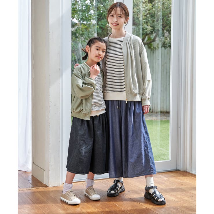 【親子コーデ】シアーリブブルゾン（110~160cm） | ikka  | 詳細画像8 