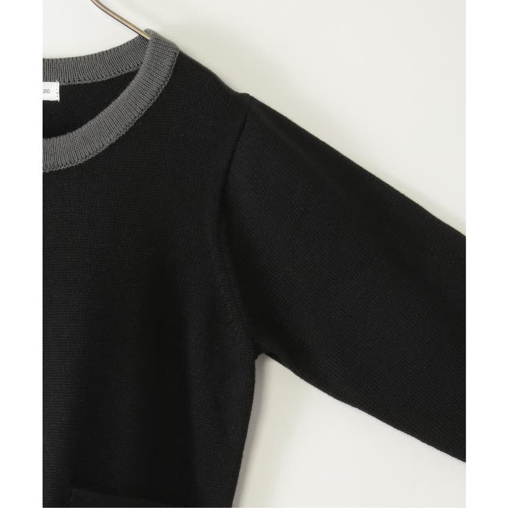 7Gリブ配色ニットカーディガン(120~160cm) | ikka  | 詳細画像3