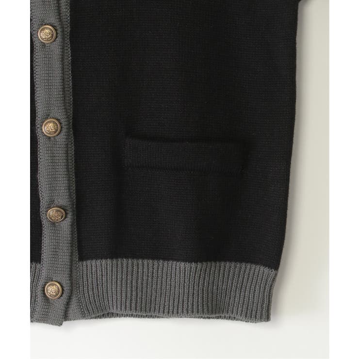 7Gリブ配色ニットカーディガン(120~160cm) | ikka  | 詳細画像5