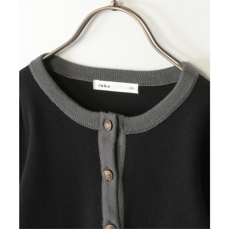 7Gリブ配色ニットカーディガン(120~160cm) | ikka  | 詳細画像6