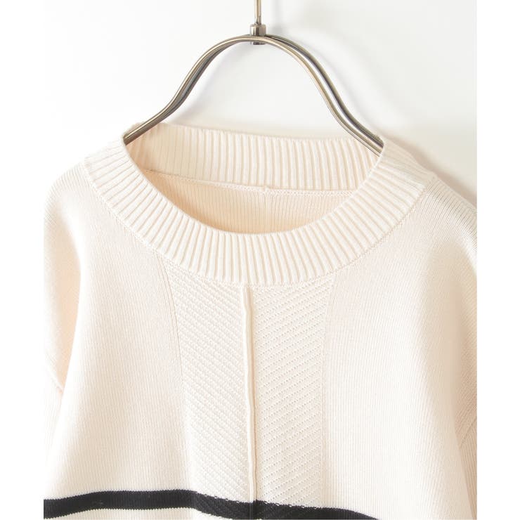 【親子コーデ】コットンMIXボーダーニットプルオーバー（120~160cm） | ikka  | 詳細画像19 