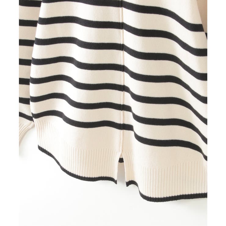 【親子コーデ】コットンMIXボーダーニットプルオーバー（120~160cm） | ikka  | 詳細画像20 