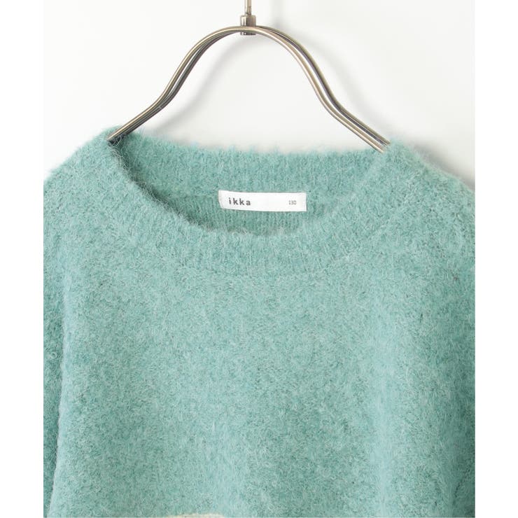 【親子コーデ】ブークレーフェザー切り替えニット（120~160cm） | ikka  | 詳細画像8 