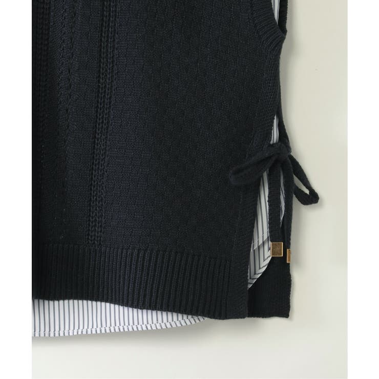 【親子コーデ】サイドリボンニットベストセット（120~160cm） | ikka  | 詳細画像5 