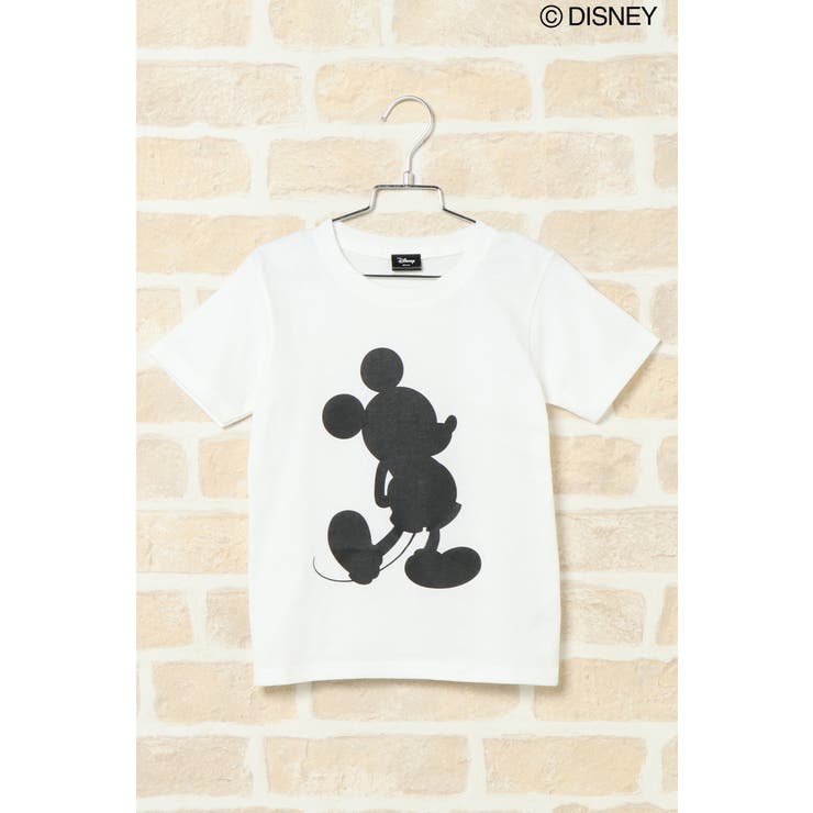 キッズ】親子リンクDISNEYシルエットTシャツ（110~130cm）[品番