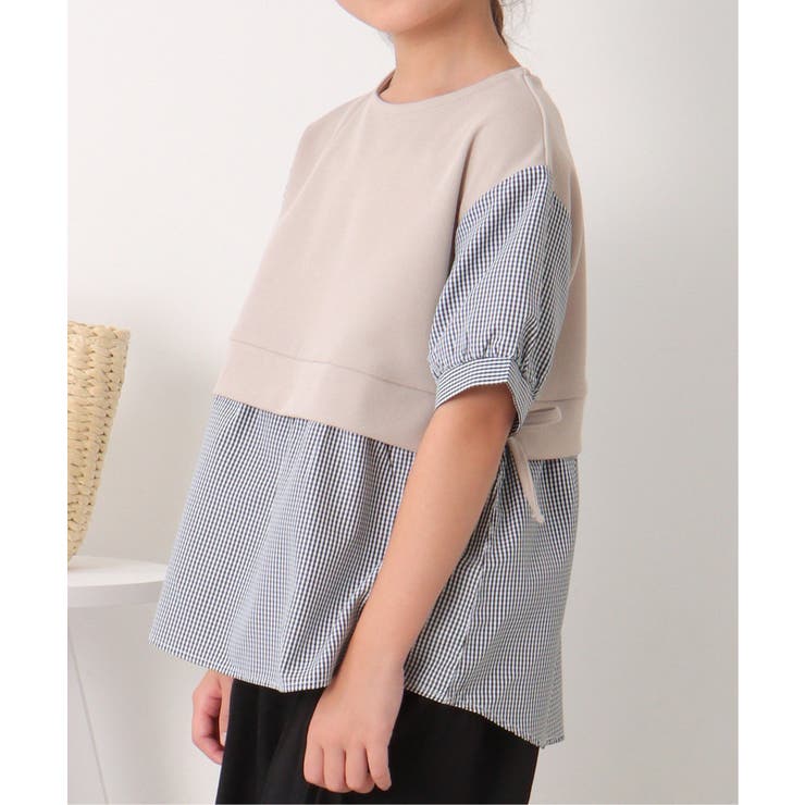 【親子コーデ】カットミラノベストレイヤードプルオーバー（120~150cm） | ikka  | 詳細画像6 