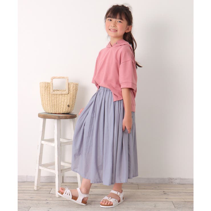 【親子コーデ】コットンUSA鹿の子パーカー（120~160cm） | ikka  | 詳細画像6 