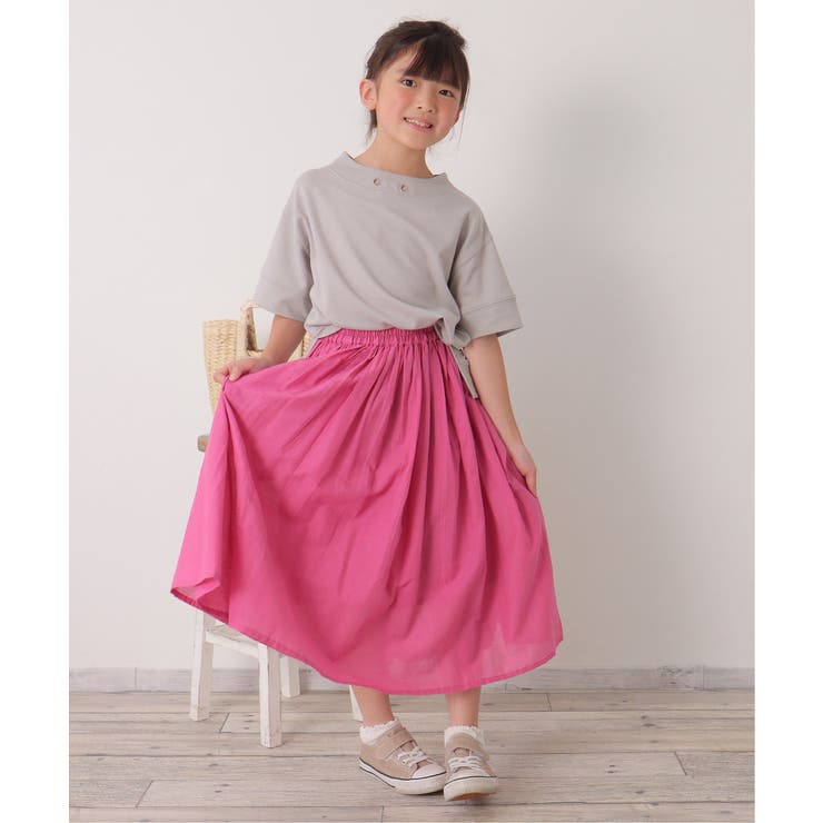 【親子コーデ】鹿の子ワイドネックプルオーバー（120~160cm） | ikka  | 詳細画像5 