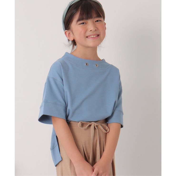 【親子コーデ】鹿の子ワイドネックプルオーバー（120~160cm） | ikka  | 詳細画像7 