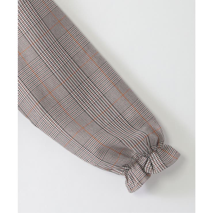 袖チェックフリル襟プルオーバー（120~160cm） | ikka  | 詳細画像14 