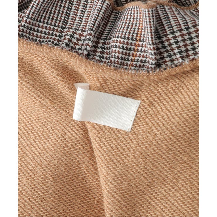 袖チェックフリル襟プルオーバー（120~160cm） | ikka  | 詳細画像17 