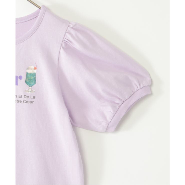 【親子コーデ】ボリュームパフ袖プリントT（120~160cm） | ikka  | 詳細画像3 