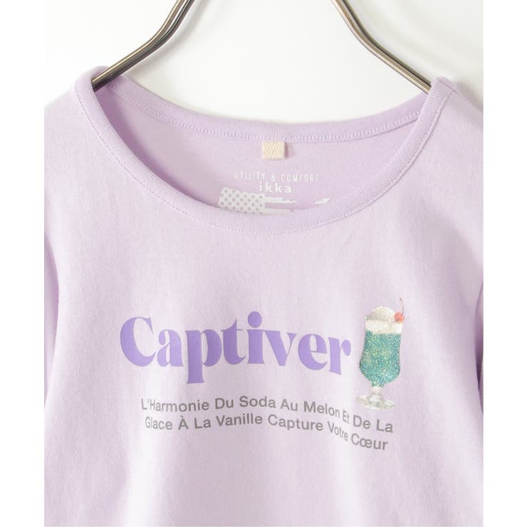 【親子コーデ】ボリュームパフ袖プリントT（120~160cm） | ikka  | 詳細画像5 