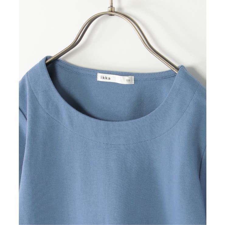 【親子コーデ】袖リボンストライプ切り替えTシャツ（120~160cm） | ikka  | 詳細画像5 